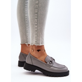Vinceza Mocasines Mujer Piel Ecológica Gris Ledda 8