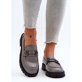 Vinceza Mocasines Mujer Piel Ecológica Gris Ledda 1