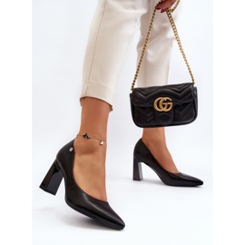 Vinceza Zapatos de tacón alto de piel ecológica Giseleni negros 3