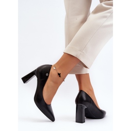 Vinceza Zapatos de tacón alto de piel ecológica Giseleni negros 7
