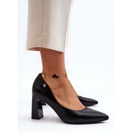 Vinceza Zapatos de tacón alto de piel ecológica Giseleni negros 6