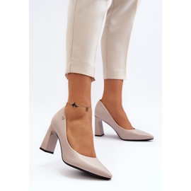 Vinceza Salón con tacón alto, Piel ecológica, Gris Giseleni 6