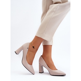 Vinceza Salón con tacón alto, Piel ecológica, Gris Giseleni 5
