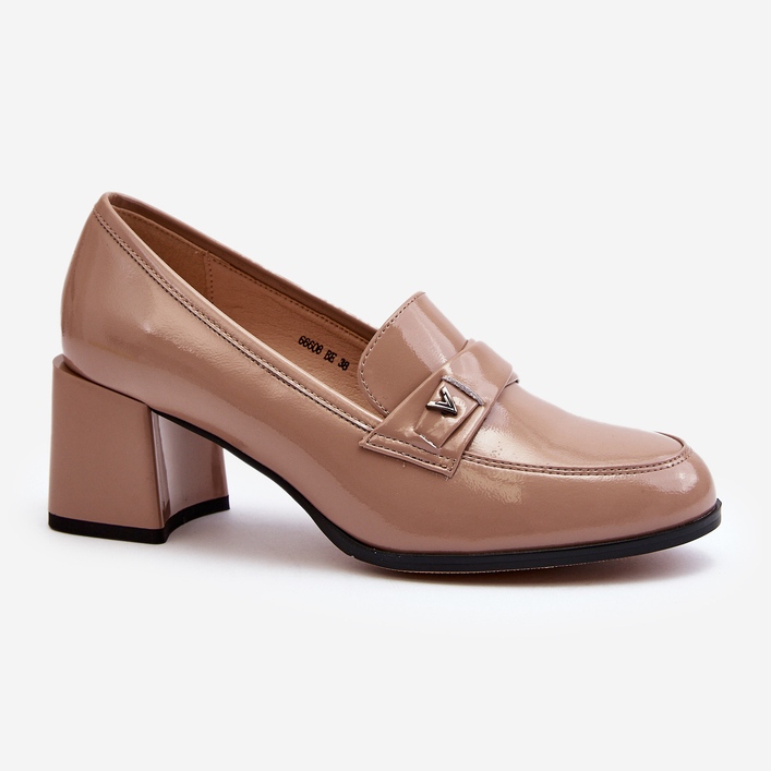 Vinceza Salón Charol Tacón Alto Beige Felicijana 2