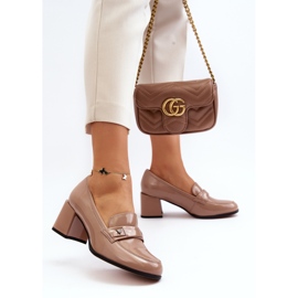 Vinceza Salón Charol Tacón Alto Beige Felicijana 6