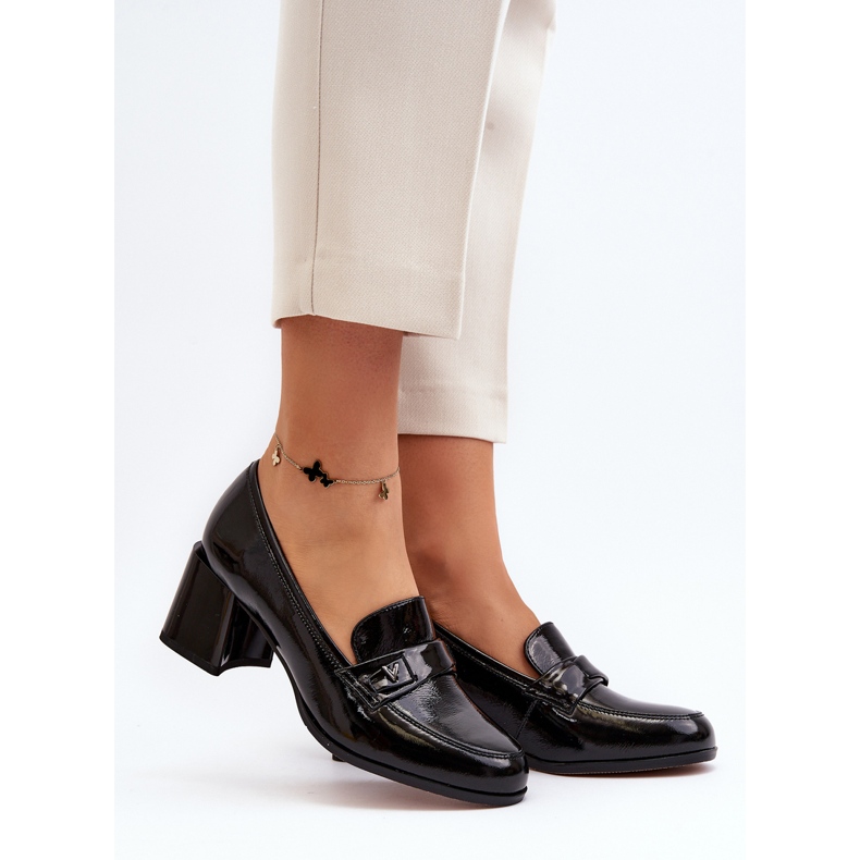 Vinceza Salón Charol Tacón Alto Negro Felicijana 2