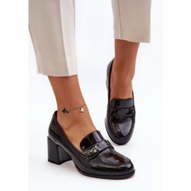 Vinceza Salón Charol Tacón Alto Negro Felicijana 7