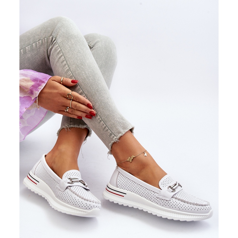 Vinceza Mocasines Mujer Piel Blanco Veridinna 1