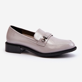 Vinceza Mocasines Mujer Charol Gris Nerilaja 1