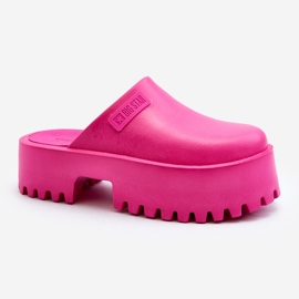 Chanclas de mujer con suela maciza Big Star NN274019 Fucsia rosado 3