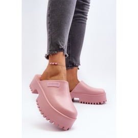 Chanclas de mujer con suela maciza Big Star NN274020 Rosa rosado 5