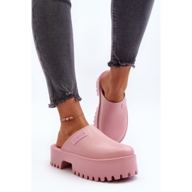 Chanclas de mujer con suela maciza Big Star NN274020 Rosa rosado 7