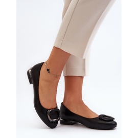 Sergio Leone BL203 Bailarinas Hebilla Negra negro 3
