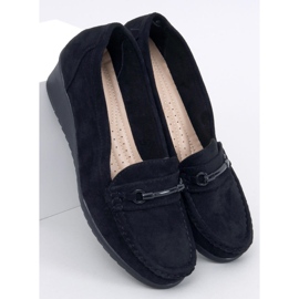 Mocasines cuña indio negro 5