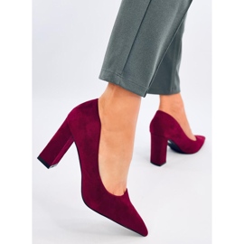 Zapatos de tacón de aguja Verizon Wine rojo 2 Zapatos de tacón de aguja Verizon Wine rojo 2