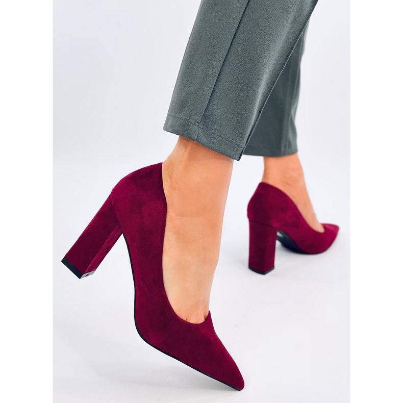 Zapatos de tacón de aguja Verizon Wine rojo 2