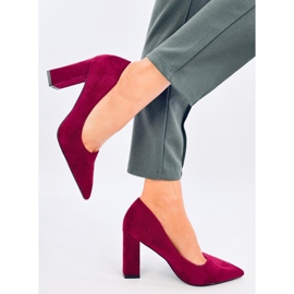 Zapatos de tacón de aguja Verizon Wine rojo 3