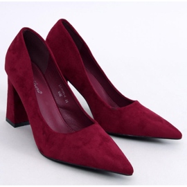 Zapatos de tacón de aguja Verizon Wine rojo 5