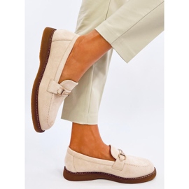 Mocasines mujer States en ante beige 2