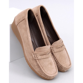 Mocasines cuña Vegar caqui beige 5