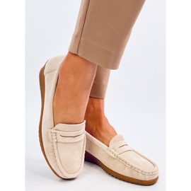 Vegar Mocasín cuña beige 2