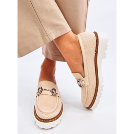 Mocasines de mujer Clays Beige 3