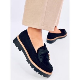 Mocasines Pennsy Black con osito decorativo negro 3