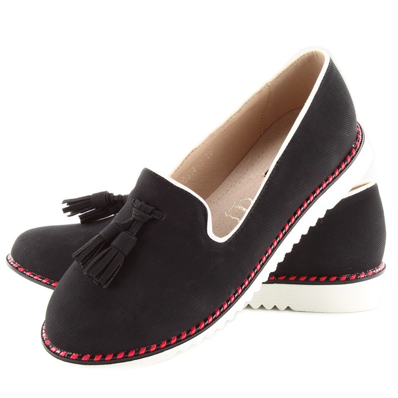 Mocasines Lordsy con ribete 9014 Negro 2