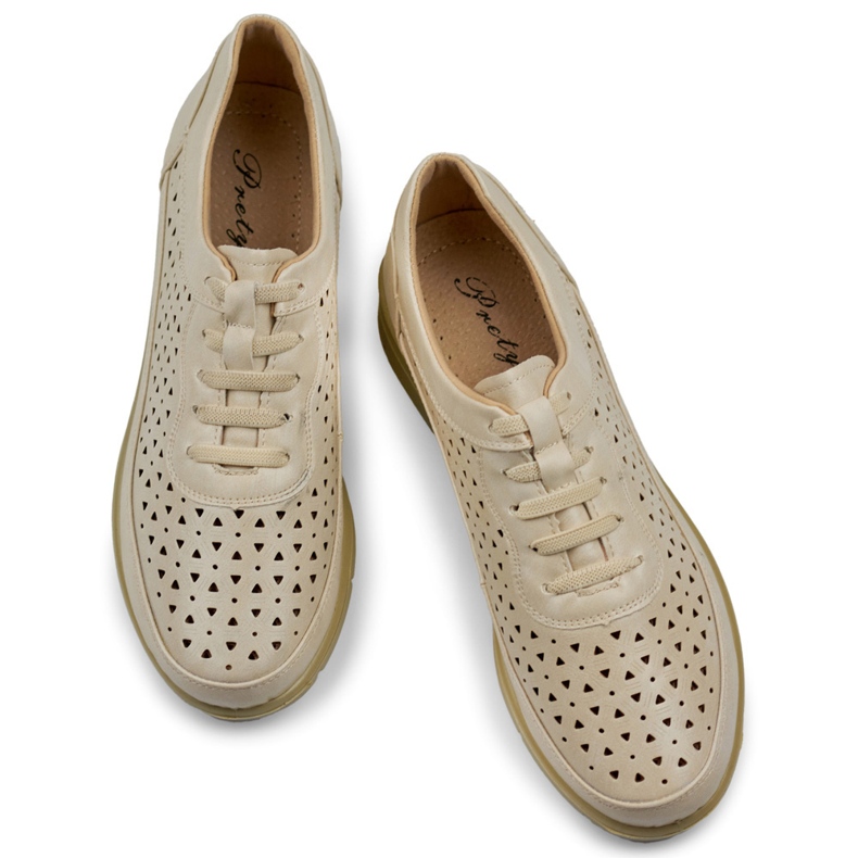 Zapatos de mujer cómodos con banda elástica. beige 1 Zapatos de mujer cómodos con banda elástica. beige 1
