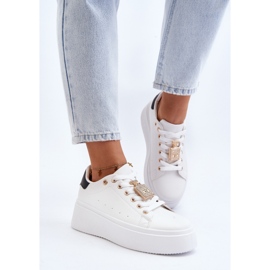 Deportivas Mujer Blancas Con Adorno Celedria blanco 5