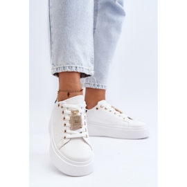 Deportivas Mujer Blancas Con Adorno Celedria blanco 4