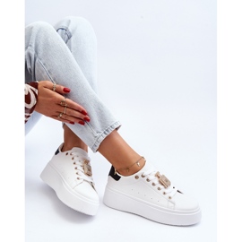 Deportivas Mujer Blancas Con Adorno Celedria blanco 9