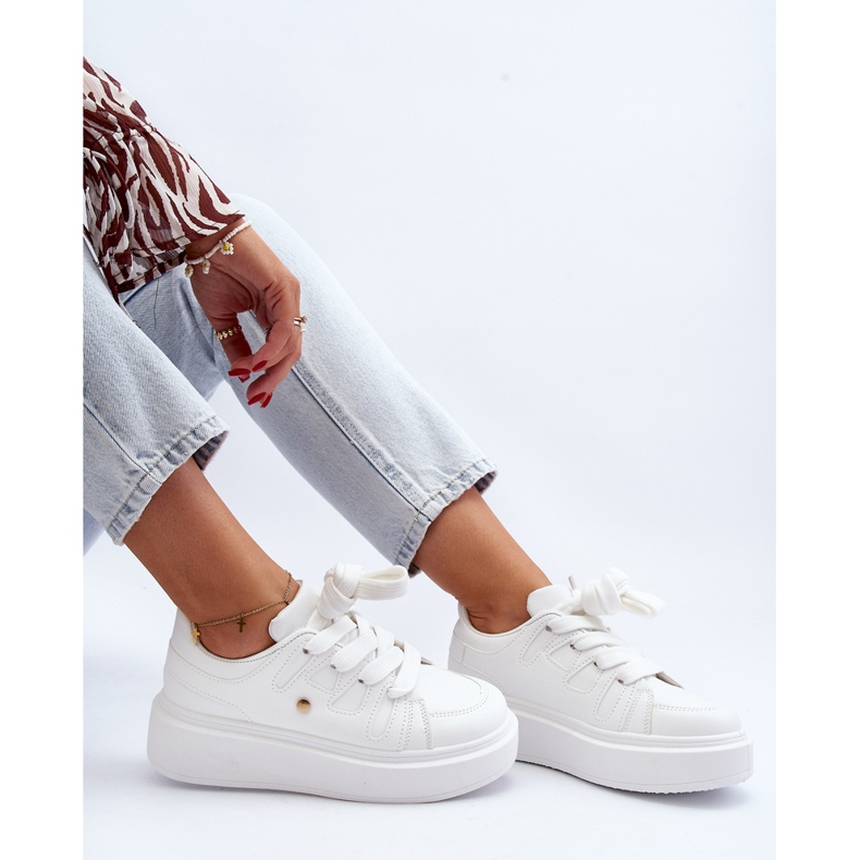 Zapatillas con plataforma para mujer, blanco Asylia 1