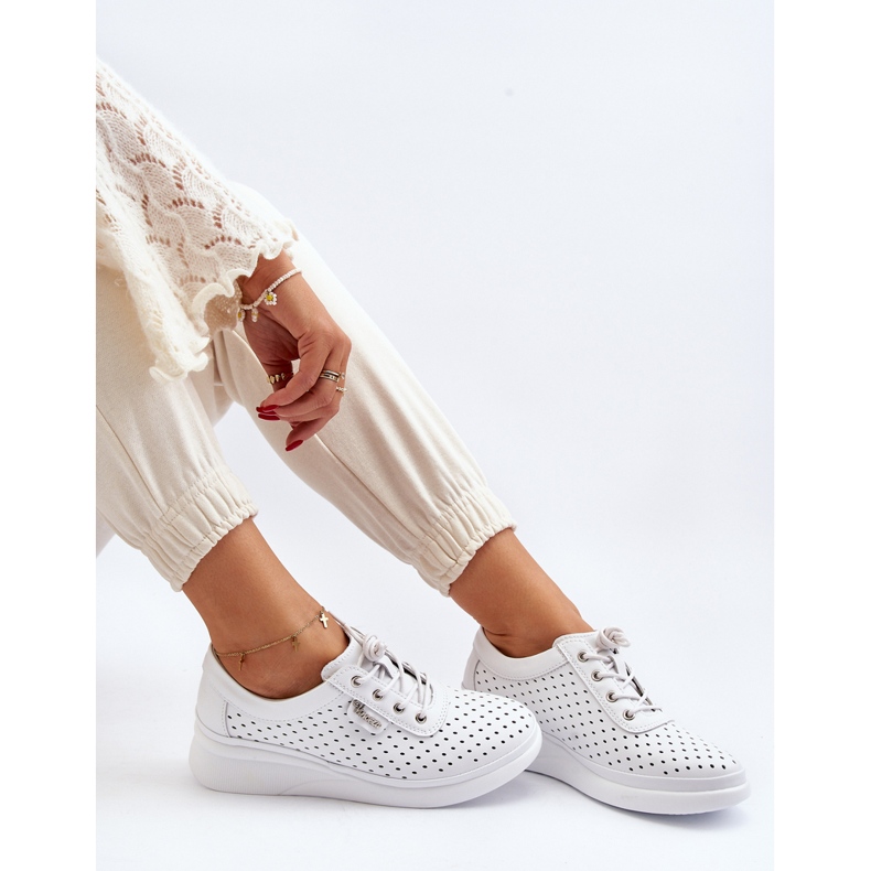 Vinceza Zapatillas Deportivas Mujer Piel Blanco Brumia 1