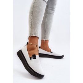 Vinceza Alpargatas Mujer Piel con Plataforma Tigera Blanca blanco 4