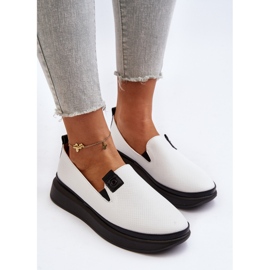 Vinceza Alpargatas Mujer Piel con Plataforma Tigera Blanca blanco 6