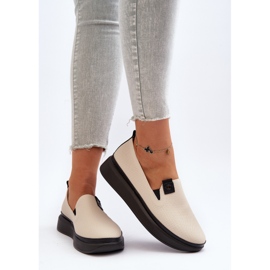 Vinceza Alpargatas Mujer Piel Plataforma Beige Tigera 7