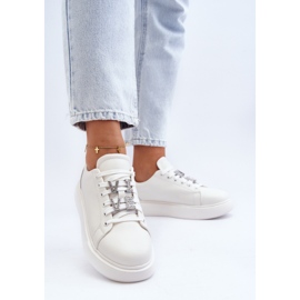 Vinceza Zapatillas De Mujer De Piel Con Adornos, Disuria Blanca blanco 5