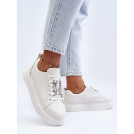 Vinceza Zapatillas De Mujer De Piel Con Adornos, Disuria Blanca blanco 6