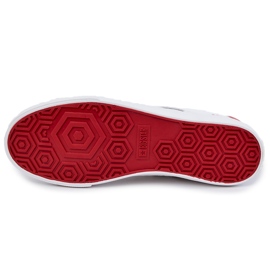 Zapatillas Hombre Ecopiel Big Star JJ174106 Blanco y Rojo 2