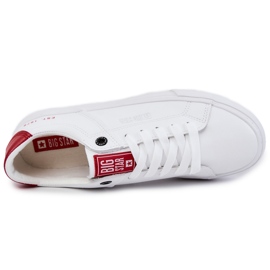 Sneakers de Hombre en Piel Big Star JJ174106 Blanco-Rojo 2