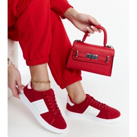 Zapatillas de ante rojo con plataforma Serap. 2