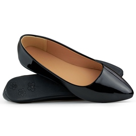 Bailarinas clásicas charol negro, cómodas 1