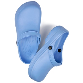Pantuflas completas azules tipo Kroksy 2
