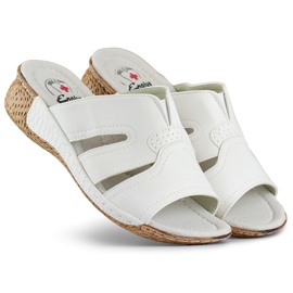 Chanclas sanitarias blancas de mujer cómodas blanco 2 Chanclas sanitarias blancas de mujer cómodas blanco 2