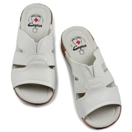 Chanclas sanitarias blancas de mujer cómodas blanco 1 Chanclas sanitarias blancas de mujer cómodas blanco 1