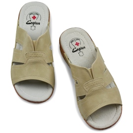 Chanclas de mujer saludables, chanclas cómodas y cómodas. beige 1