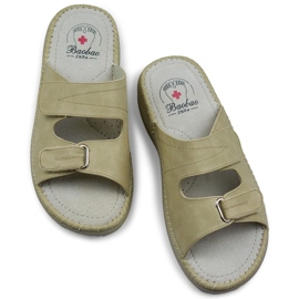 Chanclas mujer con velcro, chanclas cómodas con velcro beige 1 Chanclas mujer con velcro, chanclas cómodas con velcro beige 1