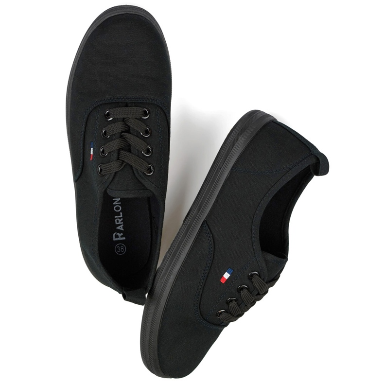 Zapatillas negras con suela negra, zapatillas deportivas de mujer. negro 1 Zapatillas negras con suela negra, zapatillas deportivas de mujer. negro 1
