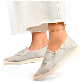 Alpargatas, mocasines y zapatillas de mujer grises 2